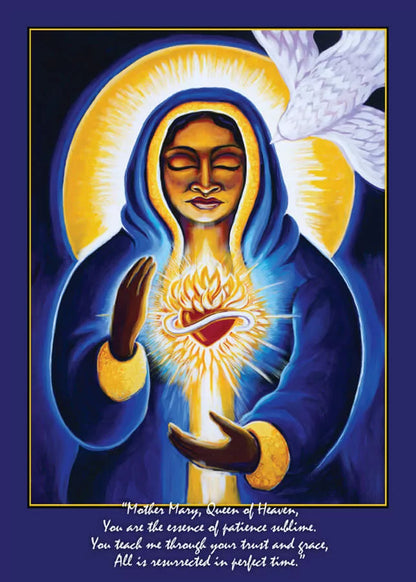 Mother Mary Altar Card - One of 22 Goddesses from the  Mythical Goddess Altar Card Collection - art by Katherine Skaggs, inspiration by Sage Holloway