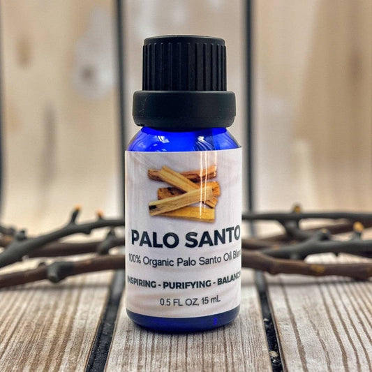 Organic Palo Santo Oil, .5 fl oz. 15 ml bottle
