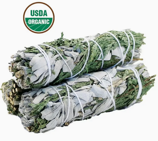 White Sage and Cedar Smudge Stick