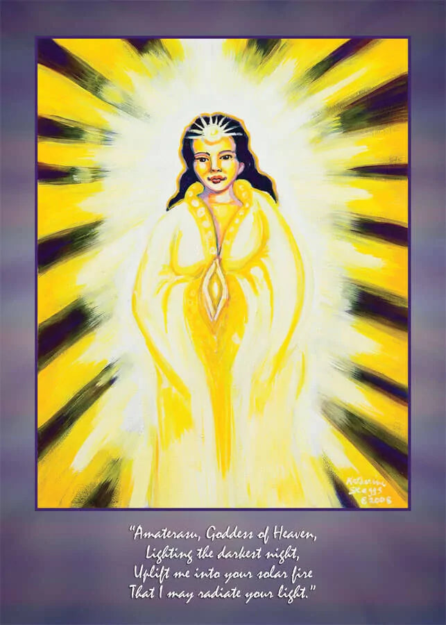 22 Goddesses - Mythical Goddess Altar Card Collection Shinto Goddess Amaterasu Altar card