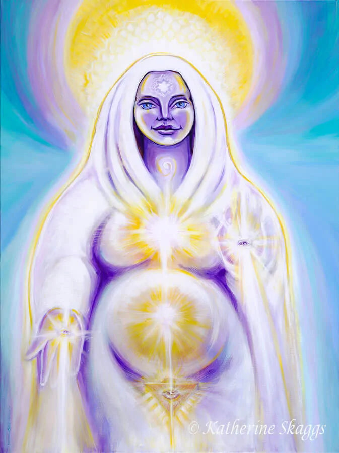 Goddess Sophia Sacred Feminine Art Print by Katherine Skaggs