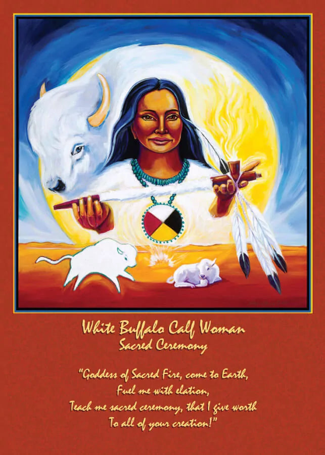 22 Goddesses - Mythical Goddess Altar Card Collection White Buffalo Calf Woman Altar Card