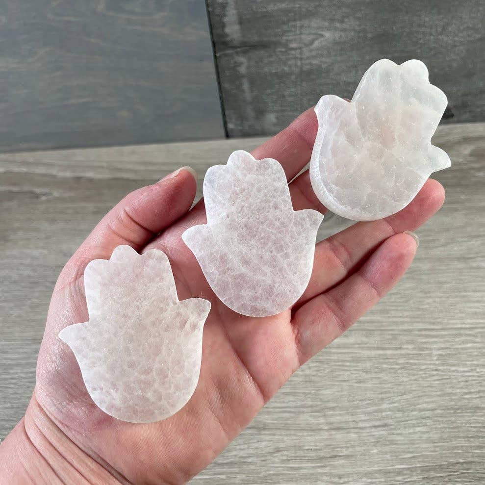 Selenite Charging Plates for Crystals – Polished Energy Cleansing Slabs