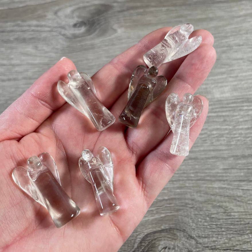 Gemstone Angel Figurines small