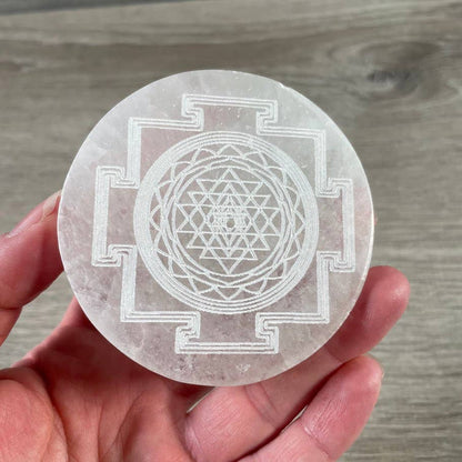 Selenite Charging Plates for Crystals – Polished Energy Cleansing Slabs