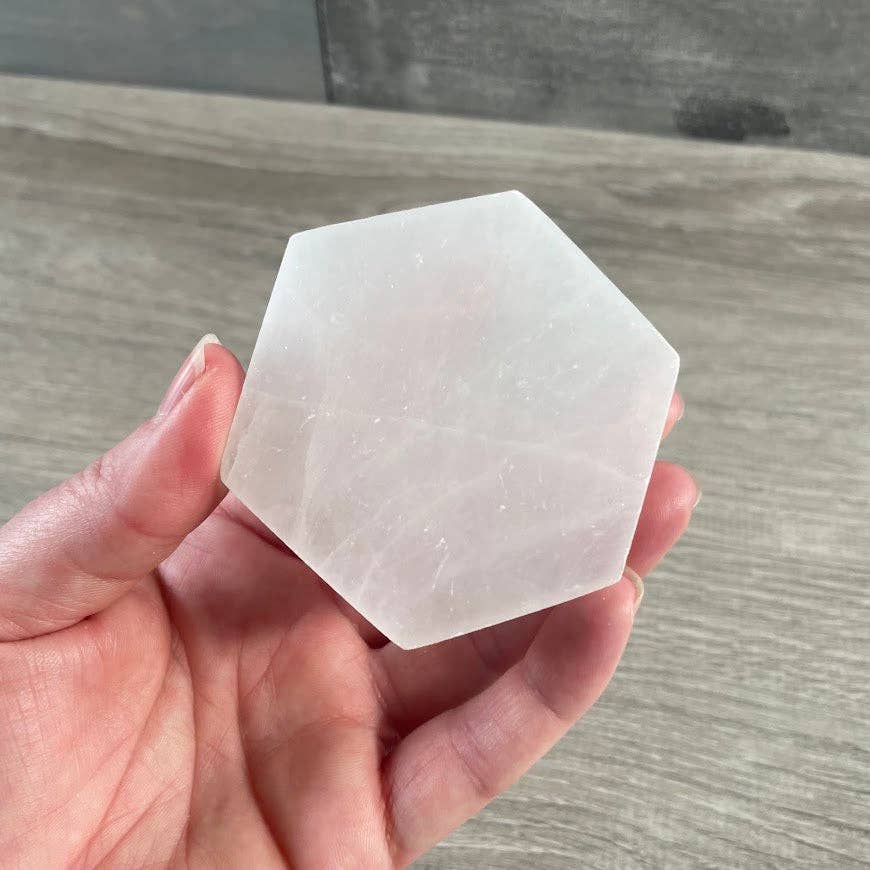 Selenite Charging Plates for Crystals – Polished Energy Cleansing Slabs