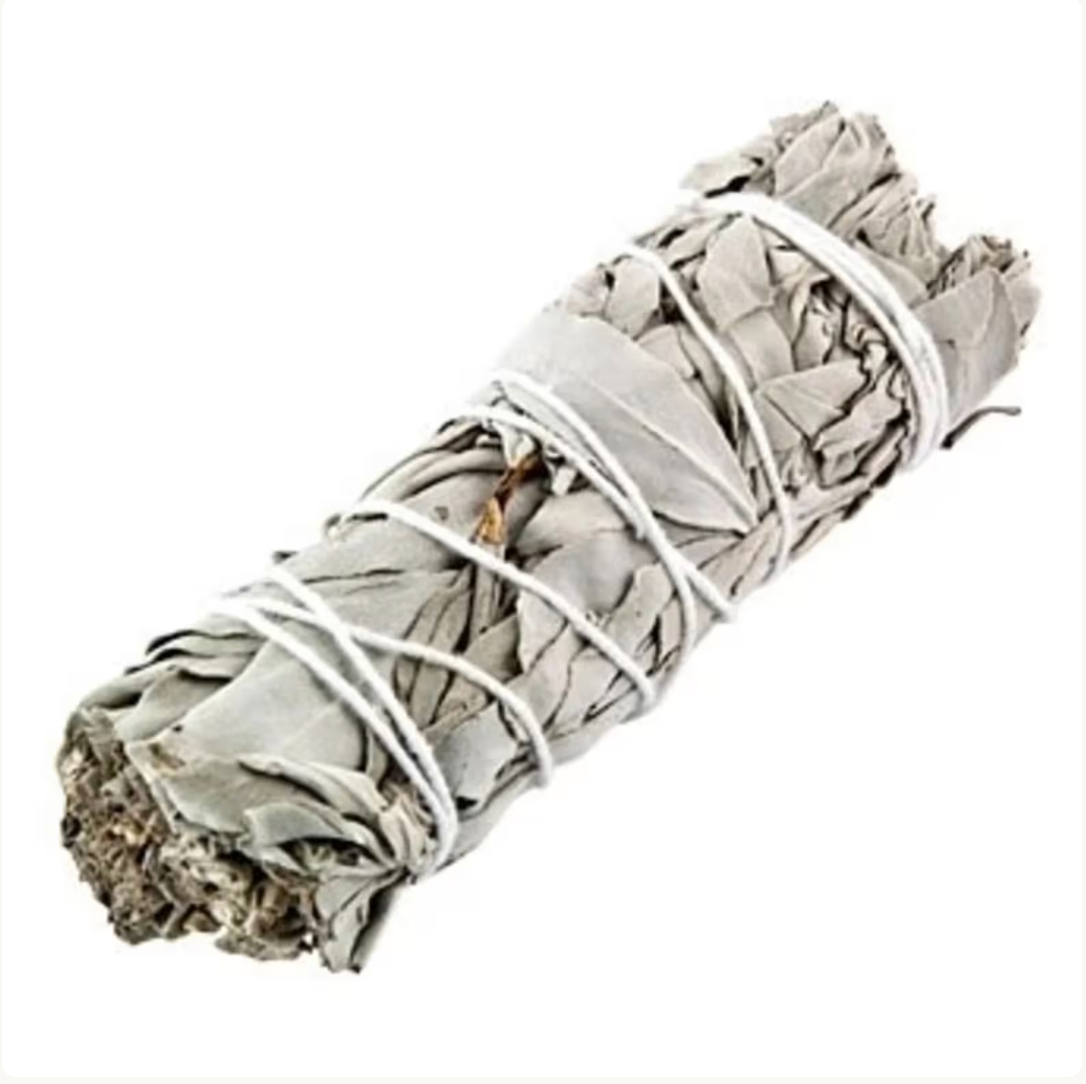 California White Sage Smudge stick 4" bundle
