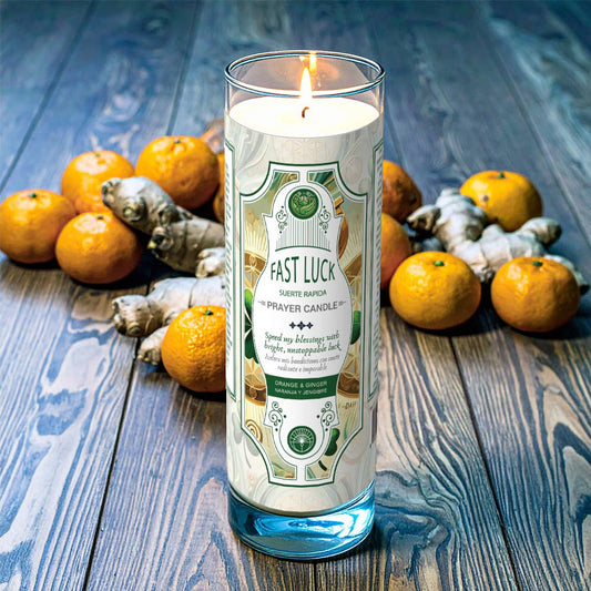 Fast Luck Prayer Candle 8"
