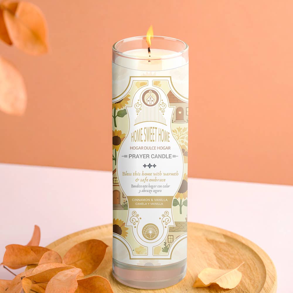 Home Sweet Home Prayer Candle 8"