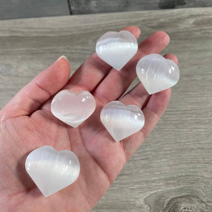 Selenite Hearts