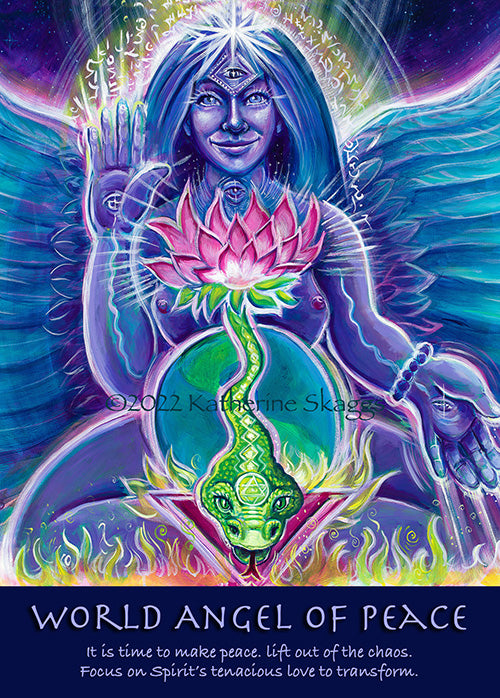 \World angel of peace altar card to soothe your soul by Katherine Skaggs