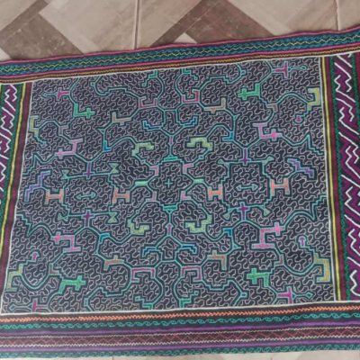 Shipibo Woven Song Cloth LG - Song of Master Plants to Heal the Body and Mind