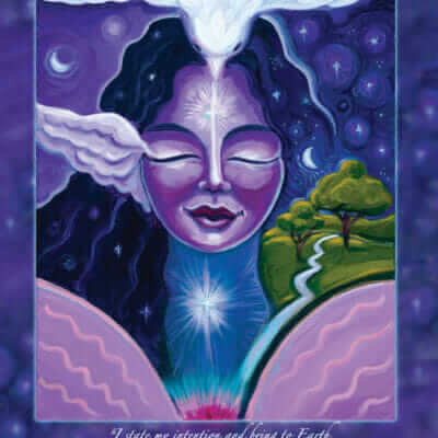 Katherine Skaggs Heavenly Night Angel of Peace Altar Card